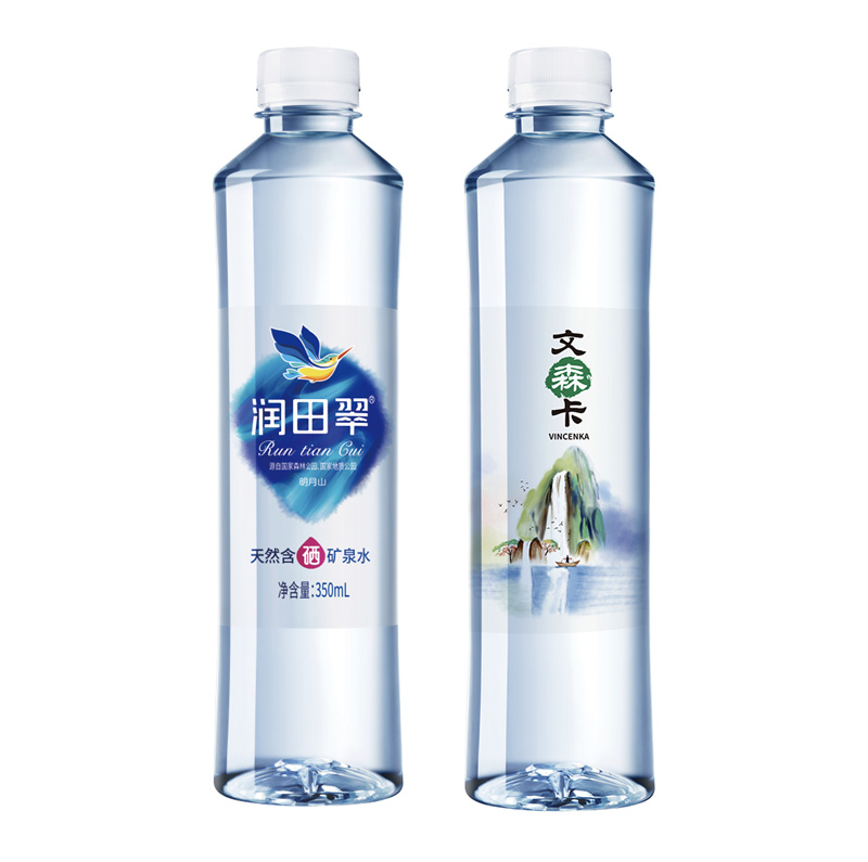 中国花样滑冰协会官方饮用水润田翠天然 含硒矿泉水文森卡350ml一箱装